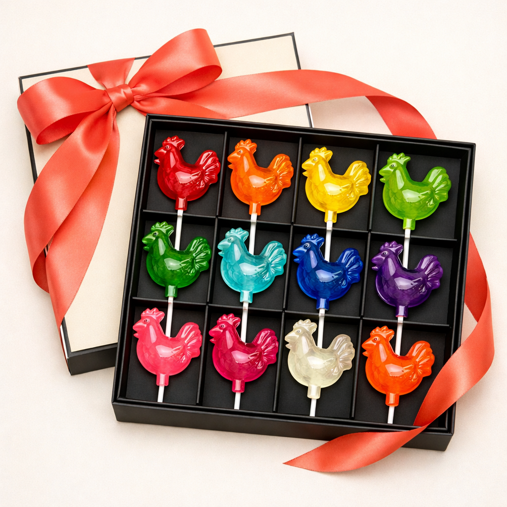 Party Pack box with 12 ChickPops