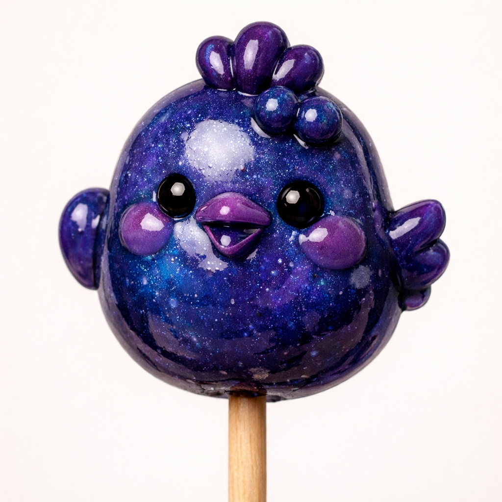 Blueberry Blast ChickPop lollipop