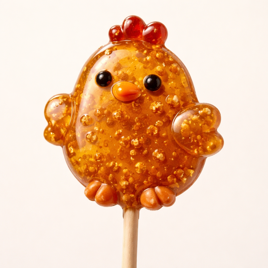 Caramel Crunch ChickPop lollipop