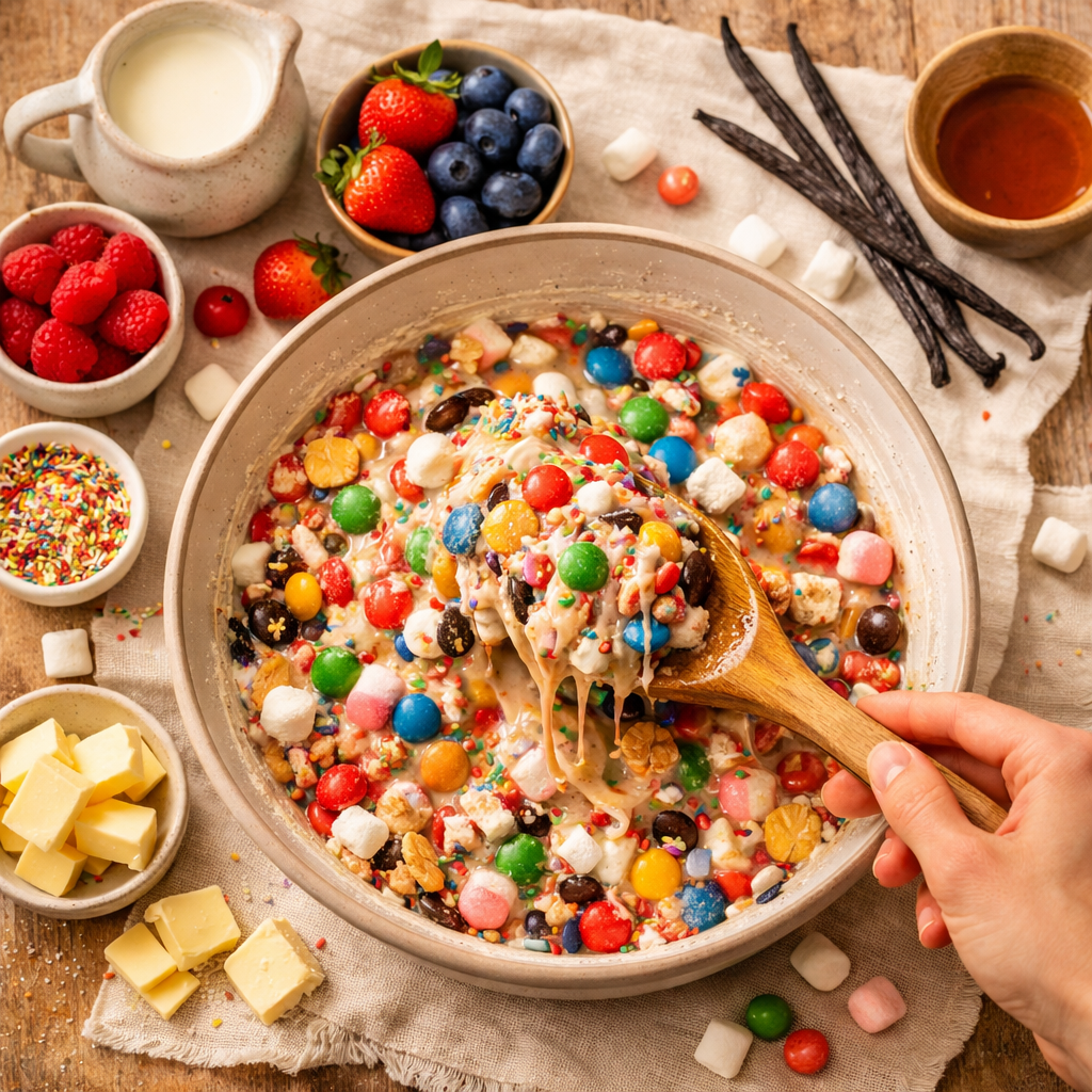 Mixing natural ingredients for ChickPops