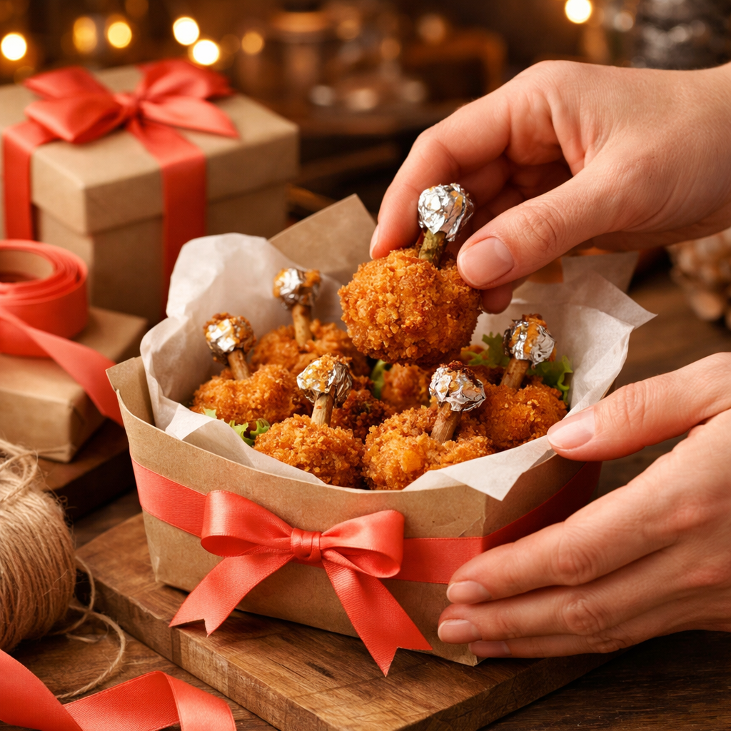 Packaging ChickPops in gift boxes